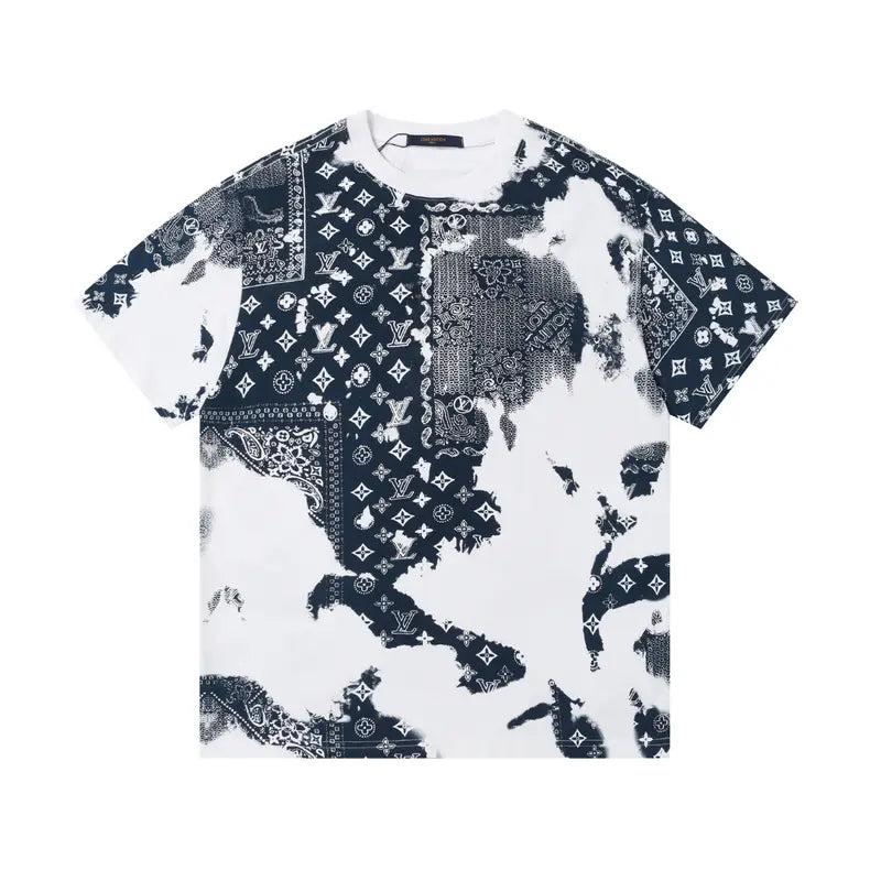 Exklusives Louis Vuitton Designer T-Shirt – Premium Baumwolle Monogramm Logo Herren