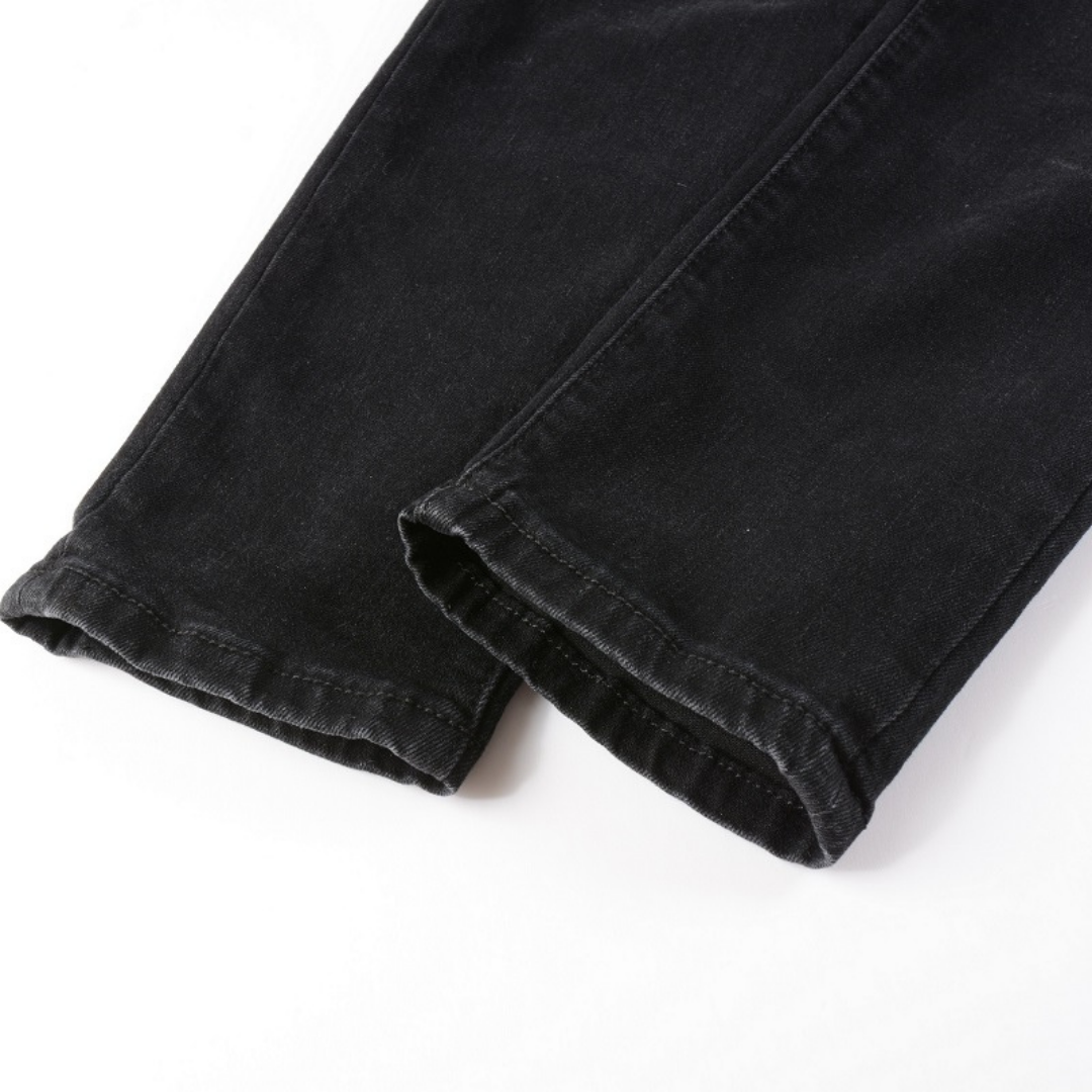 Amiri Schwarze Camo Jeans Herren Slim Fit Luxus Designer Streetwear Hose