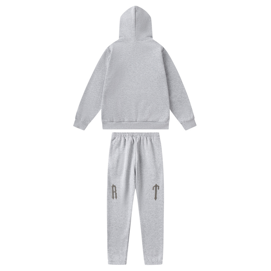 Trapstar Decoded Arch 2.0 Eisgrauer Designer Jogginganzug – Stylischer Freizeitanzug für Herren
