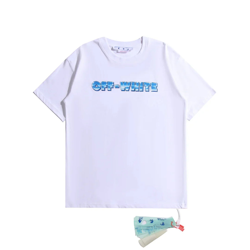 OFF-WHITE Monogramm T-Shirt: Urbaner Luxus, Hochwertige Baumwolle, Stylisches Statement.