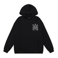 Exklusiver Amiri Silber-Logo Hoodie für Herren – Luxuriöser Streetwear Kapuzenpullover