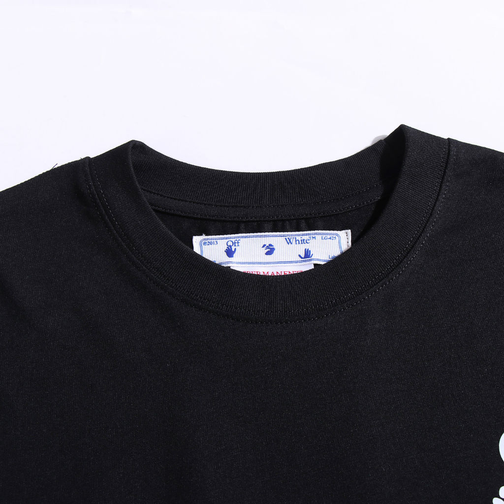Off-White Monogramm Herren T-Shirt – Premium Baumwolle, Stylisch, Kurzarm Design