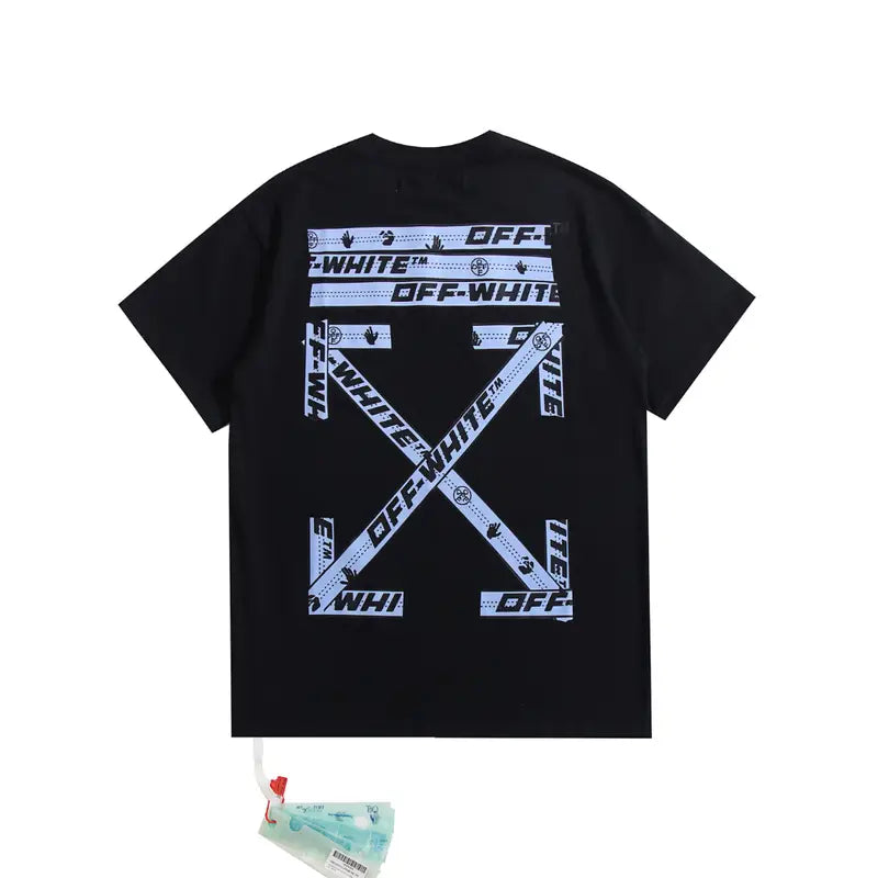 Exklusives Off-White Monogramm Baumwoll T-Shirt für Herren – Premium Streetwear