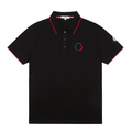 Moncler Luxus Herren Monogramm Polohemd: Stilvolles Baumwoll-T-Shirt für Freizeit