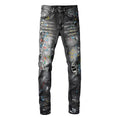 Amiri Distressed Paint Jeans Herren – Luxus Designer Denim mit Kunstvollen Farbspritzern