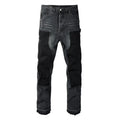 Luxuriöse Amiri Schwarze Patch Schlagjeans für Herren – Premium Designer Denim Style