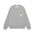 Luxuriöser AMI Paris Hoodie Unisex Baumwolle Herz-Logo Komfort Stilvoller Pullover