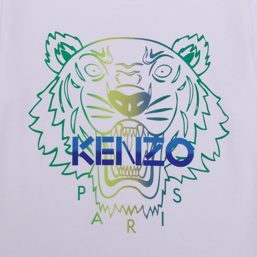 Exklusives Kenzo T-Shirt: Lebendiger Style mit japanischem Flair für Herren