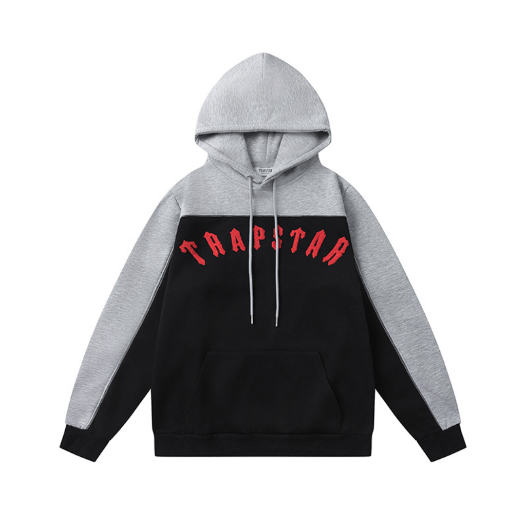 Trapstar Irongate Arch Chenille Trainingsanzug Grau-Rot – Urbaner Style