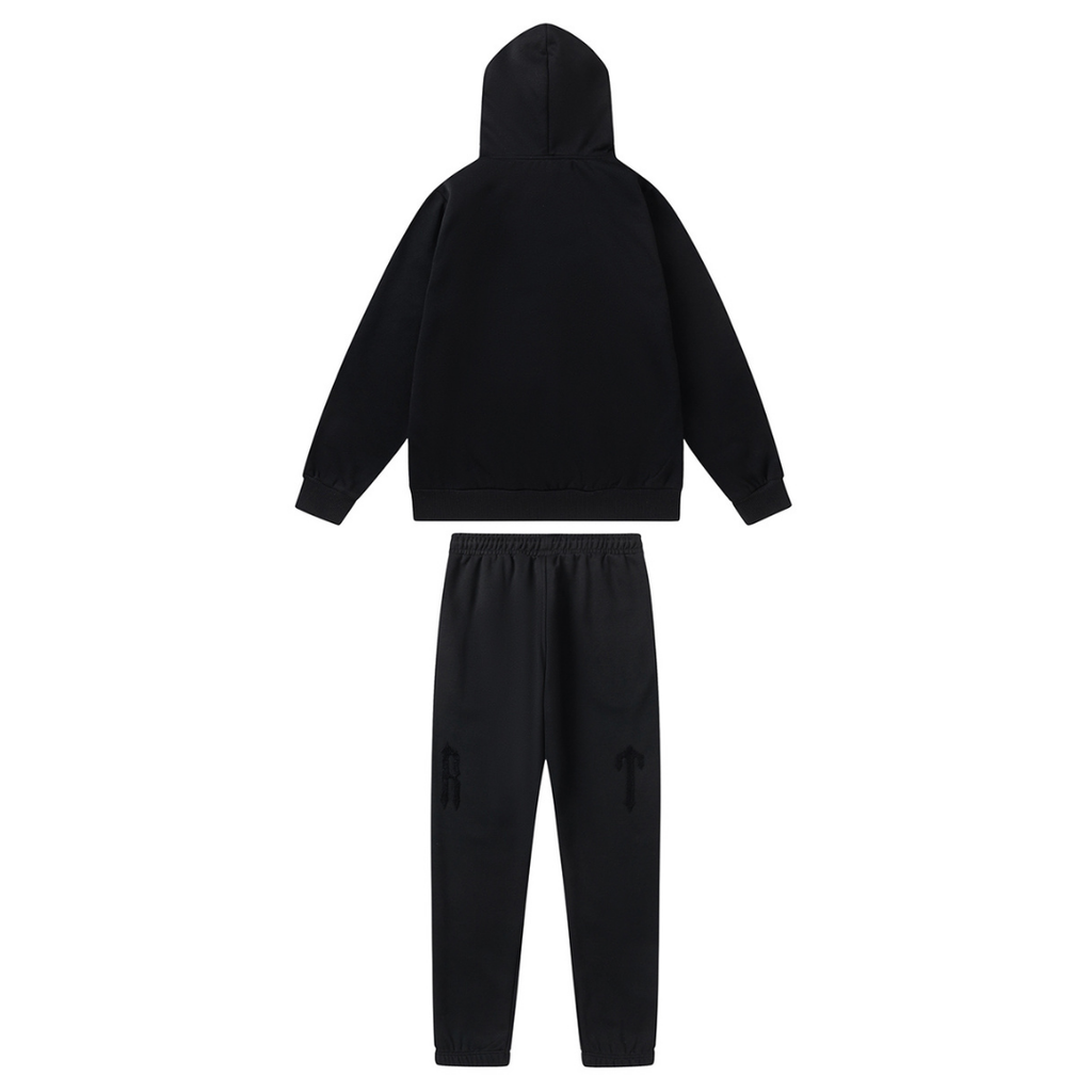 Trapstar Decoded Arch 2.0 Triple Black Trainingsanzug Set für Herren