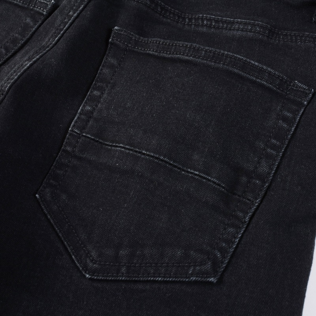 Amiri Herren Blaue Patch Jeans: Luxuriöse Denim Streetwear mit Stil