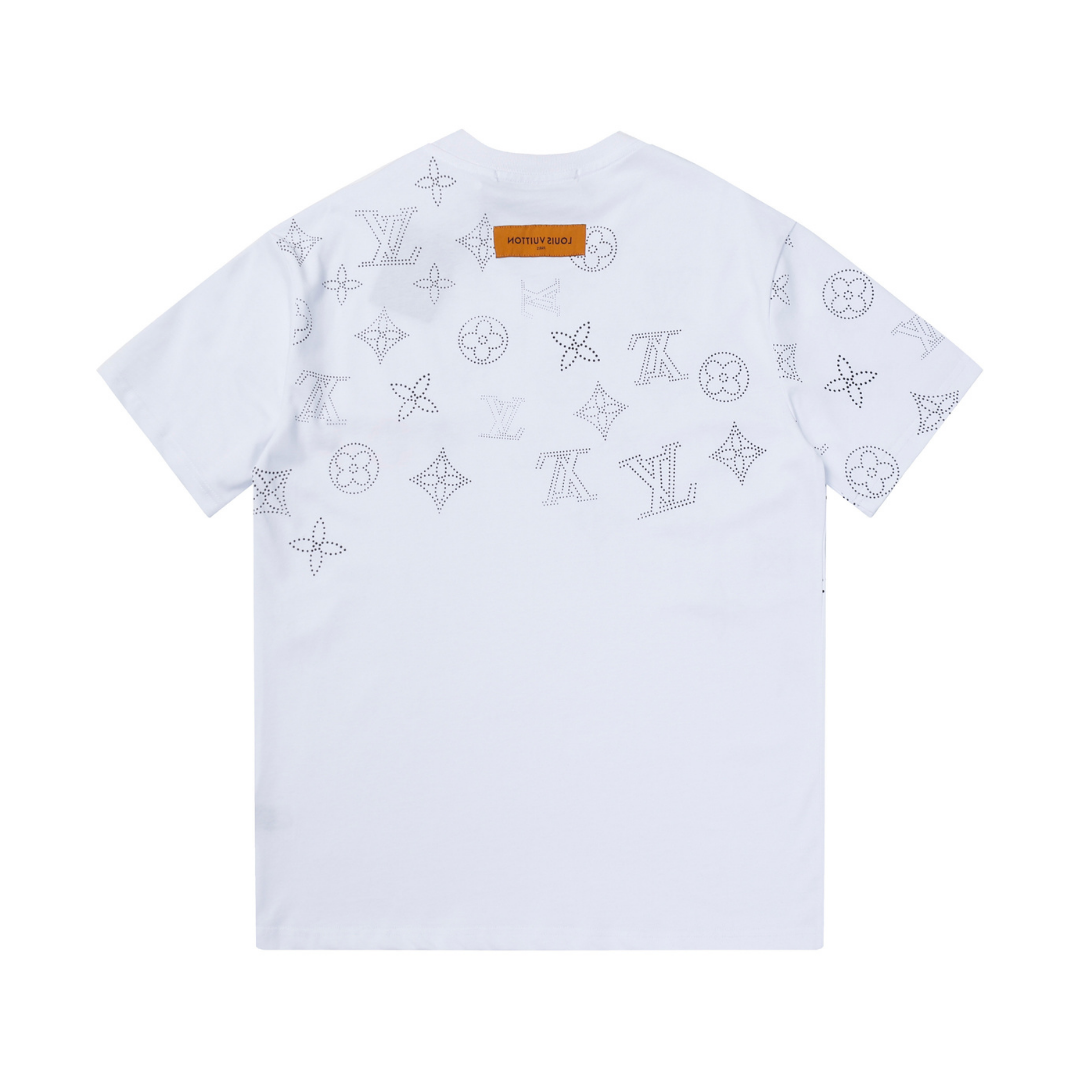 Luxuriöses Louis Vuitton T-Shirt – Premium Baumwolle Monogramm Design – Unisex Kurzarm