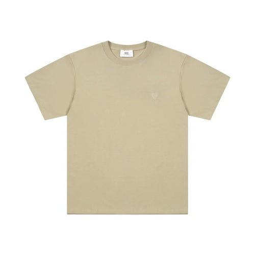 AMI Paris Unisex Baumwoll T-Shirt mit Herz-Logo – Luxuriöser Designer Komfort