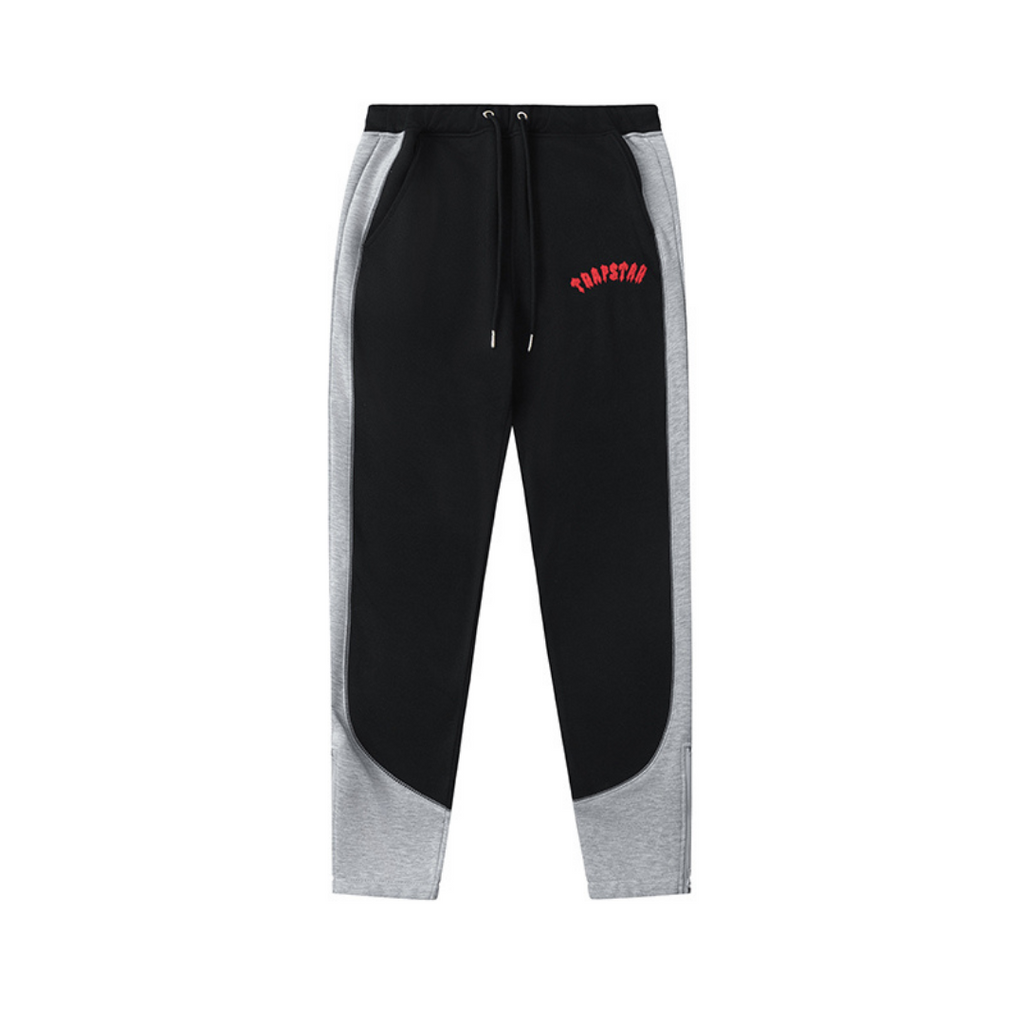 Trapstar Irongate Arch Chenille Trainingsanzug Grau-Rot – Urbaner Style