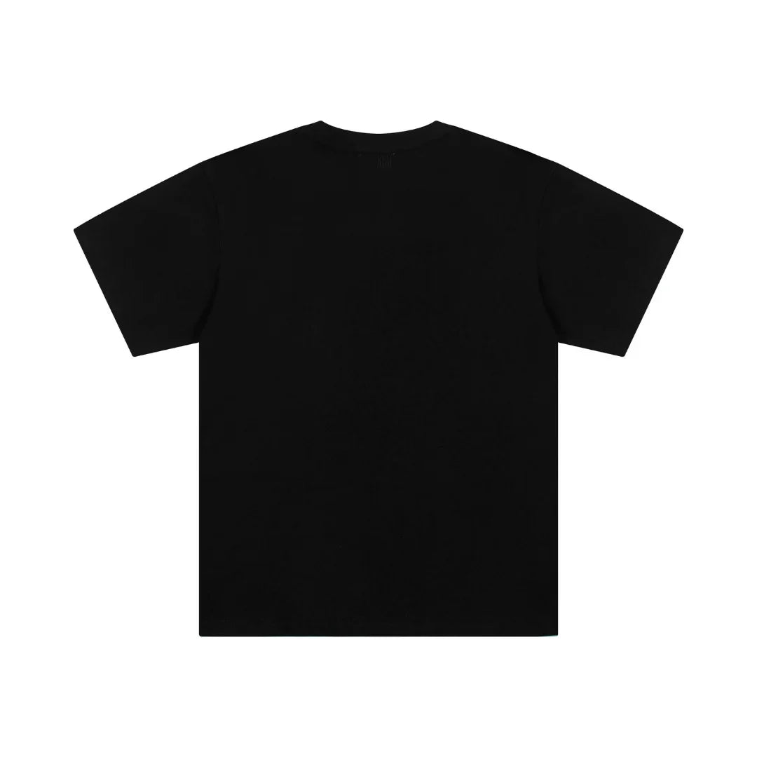 AMI Paris Unisex Baumwoll-T-Shirt mit ikonischem Herz-Logo, Designer Freizeit Shirt