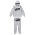 Trapstar Shooters 2.0 Kapuzen-Trainingsanzug Grau-Blau – Stylischer Athleisure Set