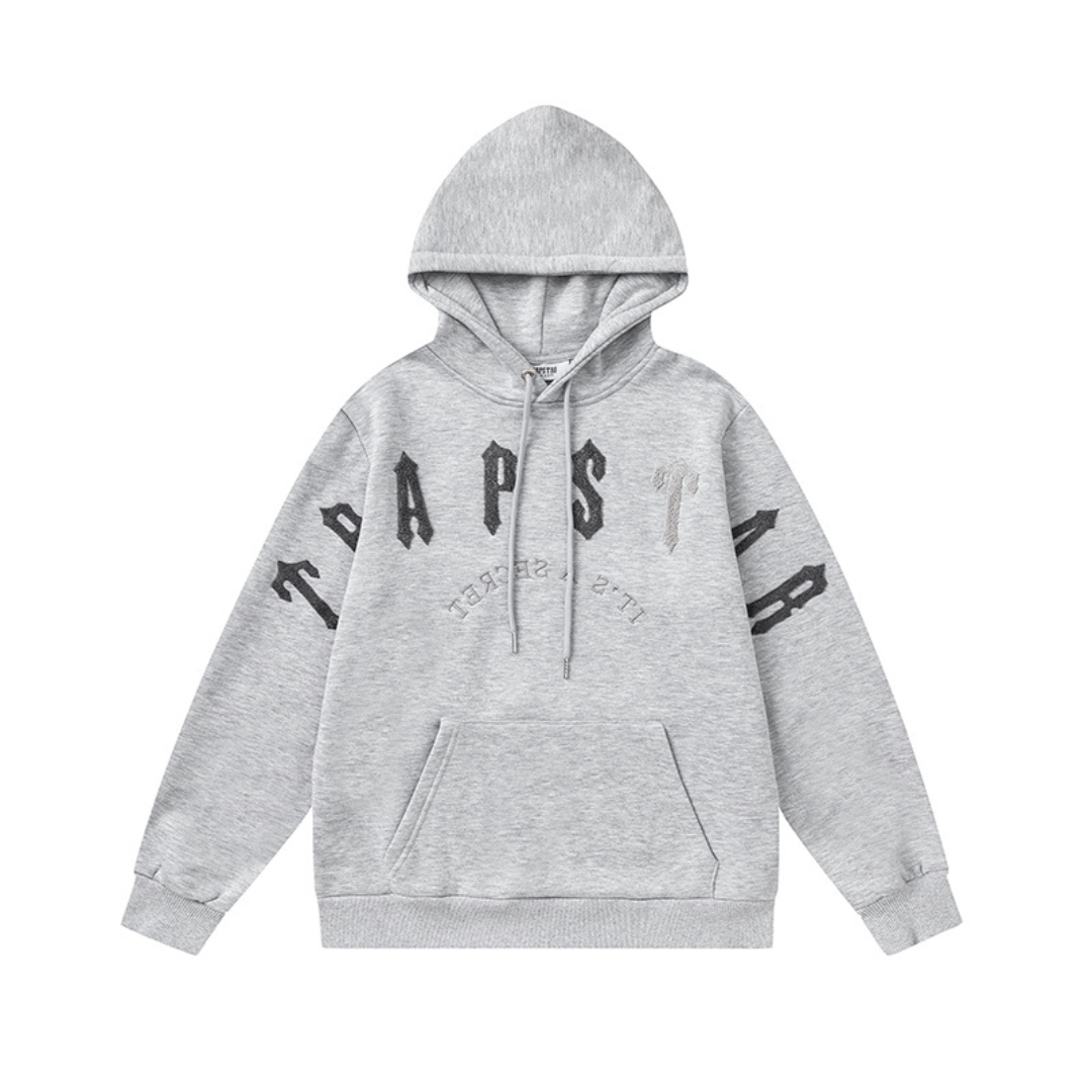 Trapstar Decoded Arch 2.0 Grauer Trainingsanzug: Urbaner Style für Komfort & Auftritt