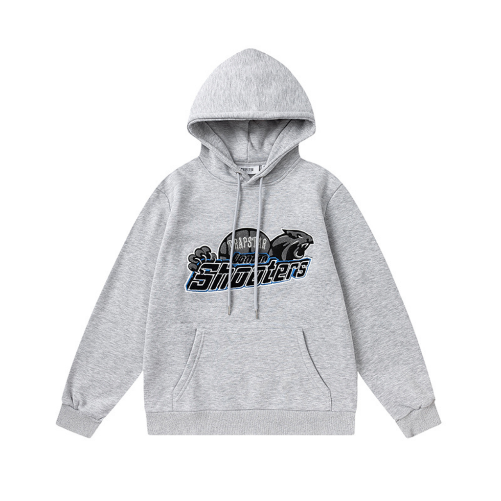 Trapstar Shooters 2.0 Kapuzen-Trainingsanzug Grau-Blau – Stylischer Athleisure Set