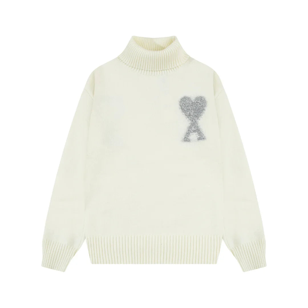 AMI Paris Herz-Logo Pullover Unisex – Stilvoller Komfort für Modebewusste