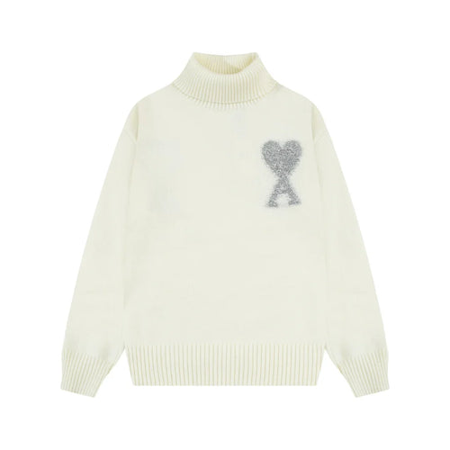AMI Paris Herz-Logo Pullover Unisex – Stilvoller Komfort für Modebewusste