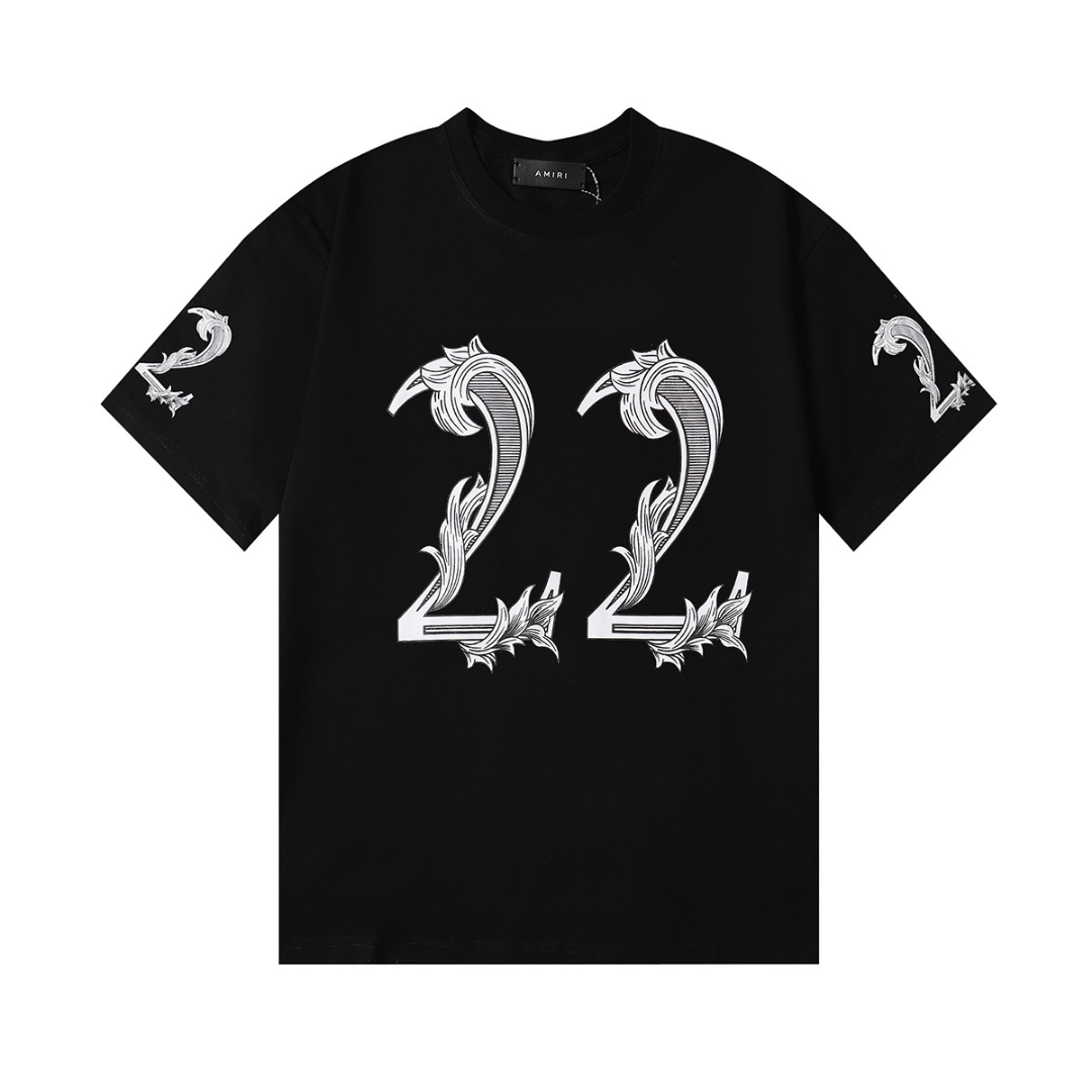 Amiri '22' Herren Luxus T-Shirt - Stylisch, Bequem mit Grafikdruck
