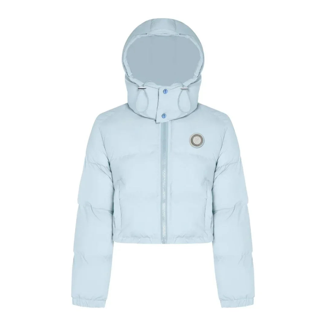 Trapstar Damen Irongate Pufferjacke mit abnehmbarer Kapuze – Urbaner Warmhaltender Streetstyle