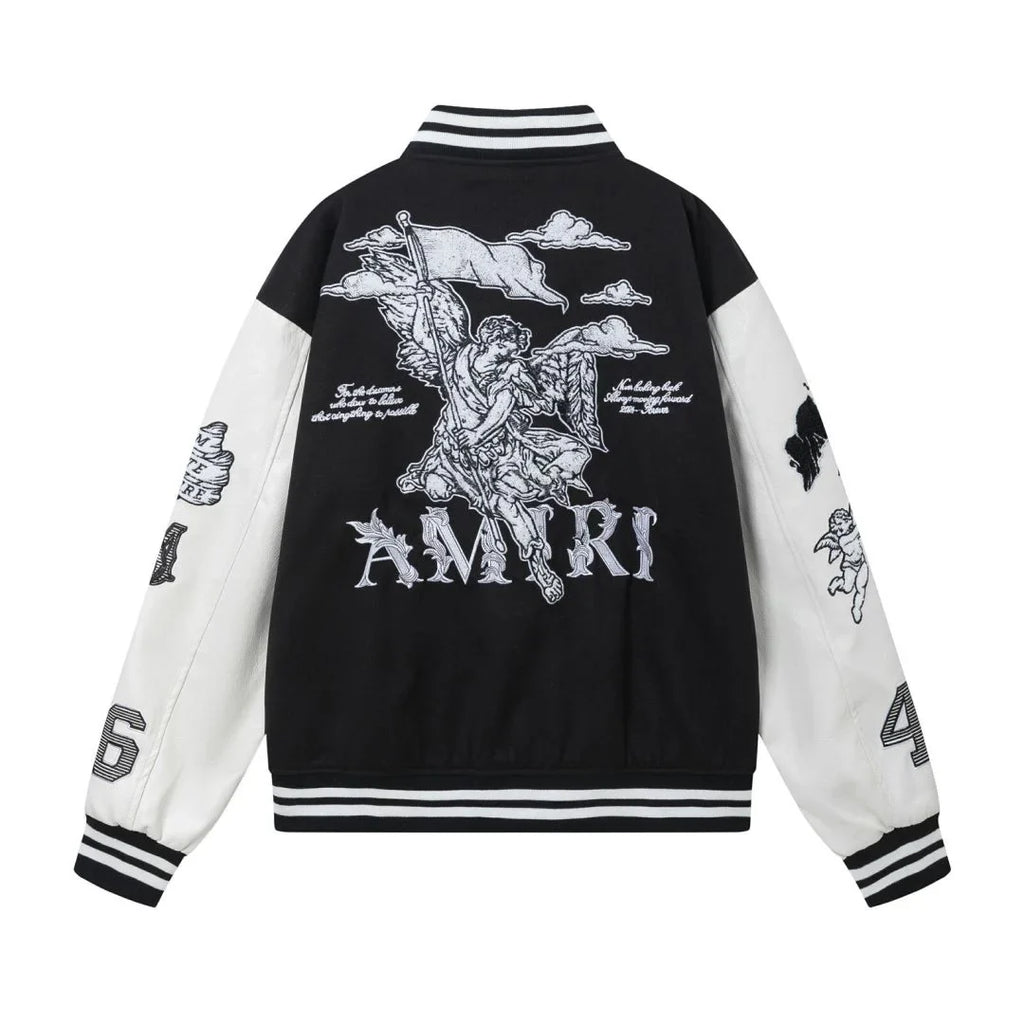 Luxuriöse Amiri Monogramm Designer Jacke – Stilvoll, Einzigartig, Streetwear Chic