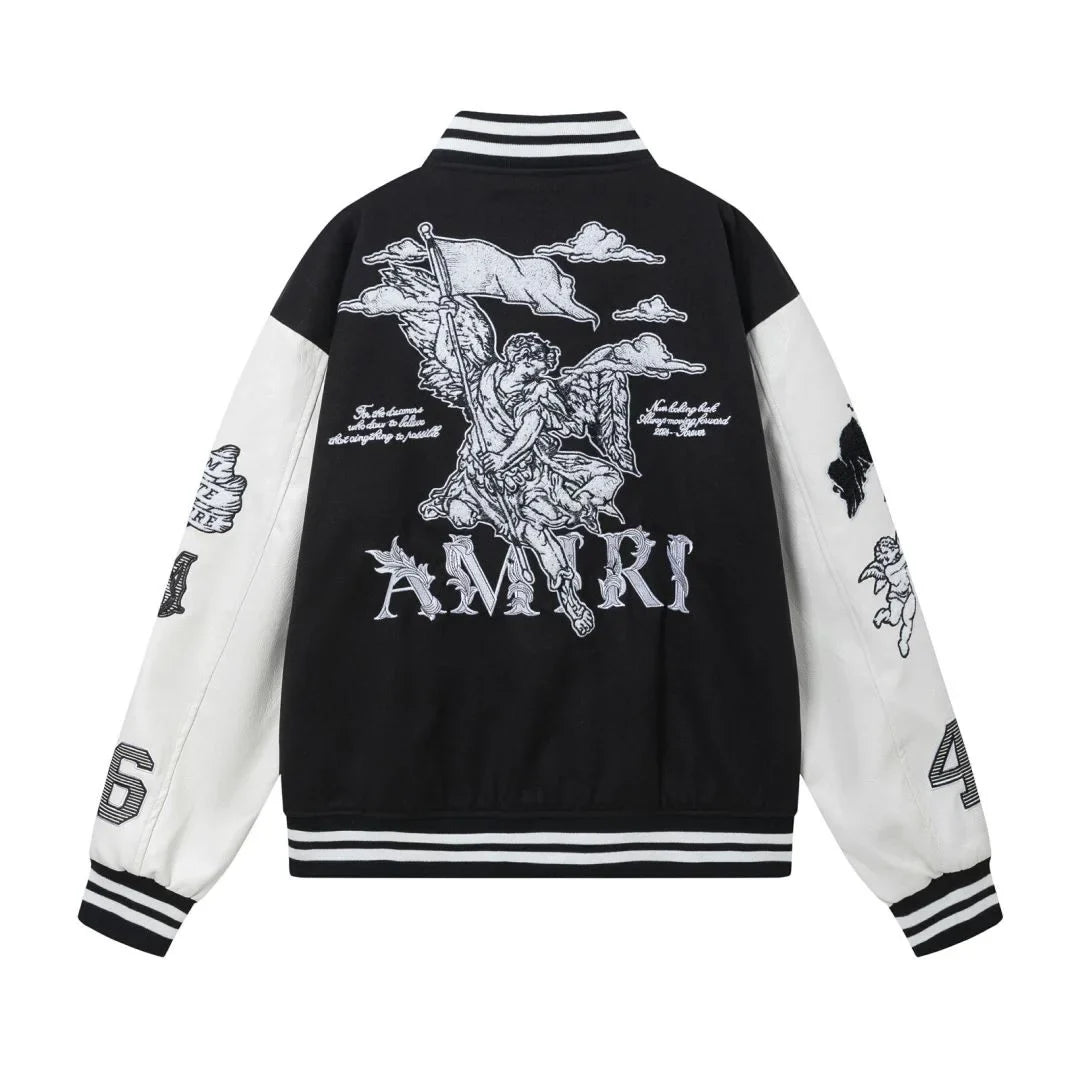 Luxuriöse Amiri Monogramm Designer Jacke – Stilvoll, Einzigartig, Streetwear Chic