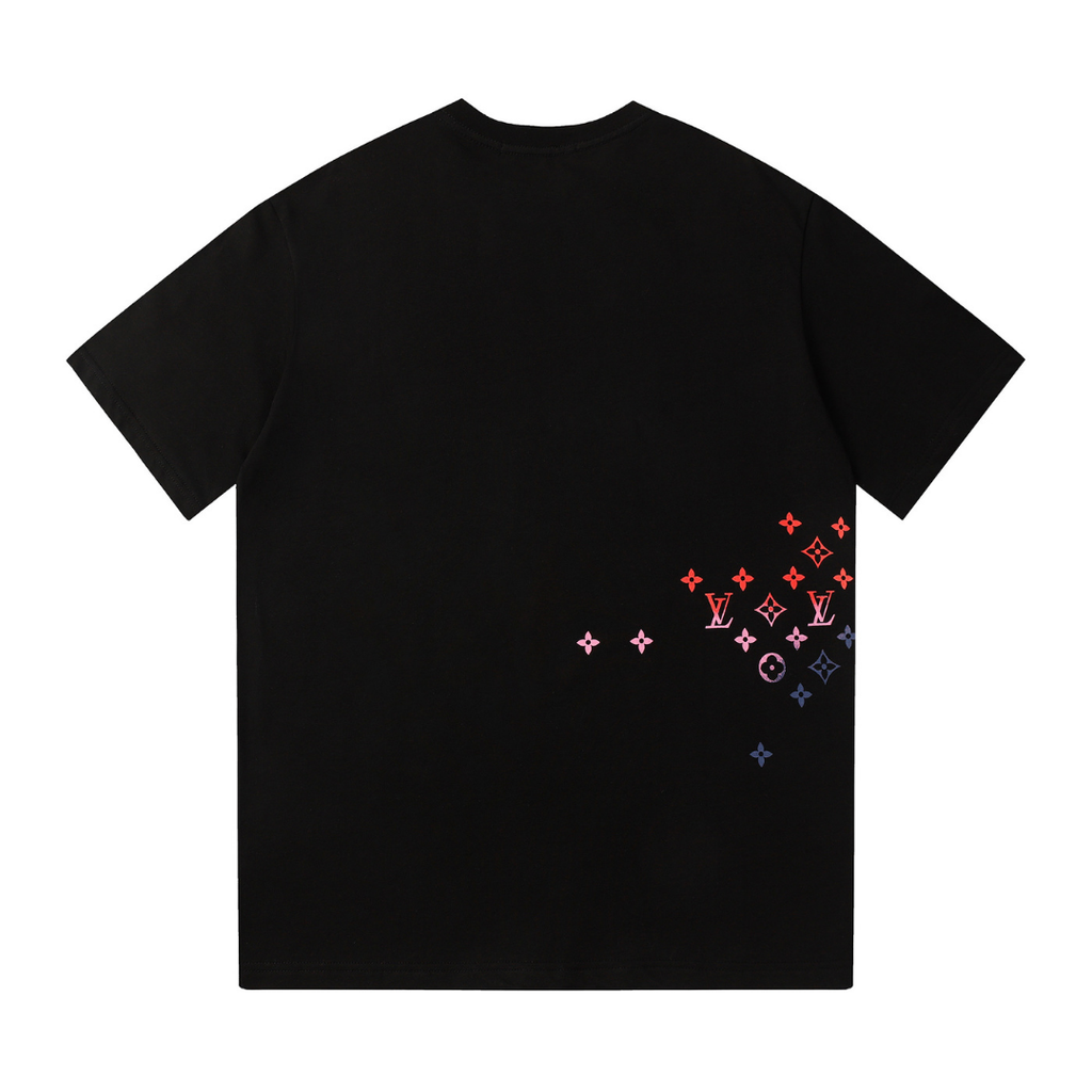 Exklusives Louis Vuitton Baumwoll T-Shirt, ikonisches Monogramm, stilvoll, bequem, Kurzarm