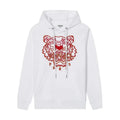 KENZO Tigerkopf-Logo Hoodie Herren Bequemer Designer Kapuzenpullover Baumwolle Casual