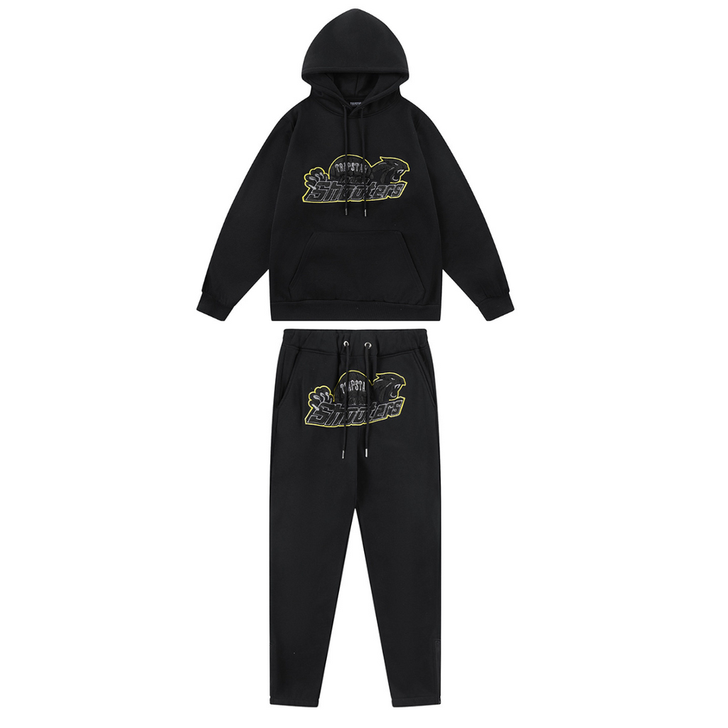 Trapstar Shooters Kapuzen-Jogginganzug Limette – Stylisches Streetwear Komfort Set