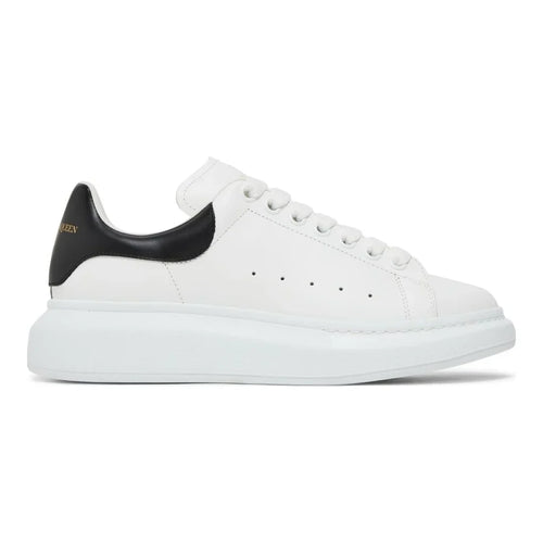 Alexander McQueen Weiß Schwarz Luxus Ledersneaker – Eleganz trifft Streetwear