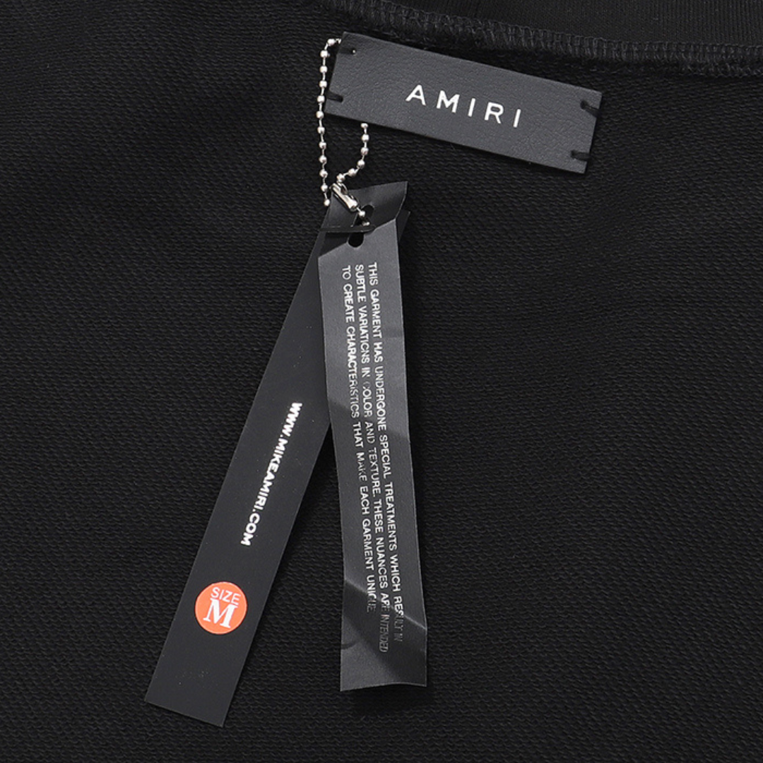 Amiri Logo Hoodie: Exklusiver Premium-Baumwoll-Kapuzenpullover für Lässigen Rock'n'Roll Style