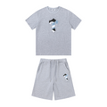 Trapstar Decoded Grau Shorts Set | Urban Streetwear Lässiger Trainingsanzug