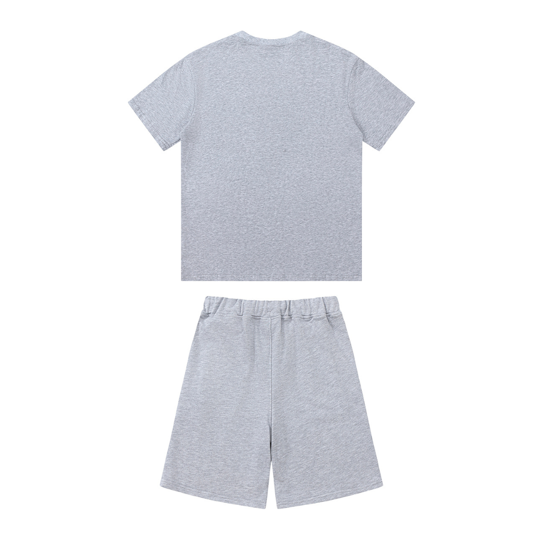 Trapstar Decoded Grau Shorts Set | Urban Streetwear Lässiger Trainingsanzug