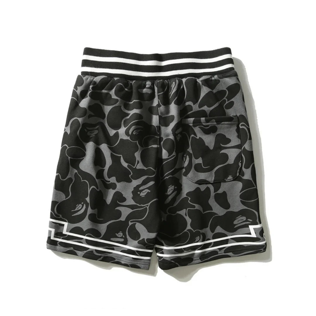 BAPE Streetwear Shorts Unisex – Ikonisches Japanisches Affen-Logo Design – Exklusiver Komfort