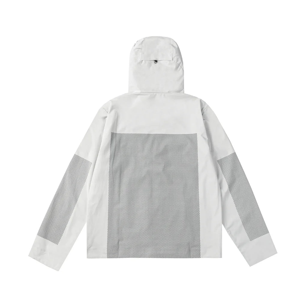 Moncler Monogramm Windbreaker Herren Leichte Übergangsjacke mit Logo-Print Kapuze Stilvoll
