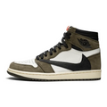 Ikonischer Air Jordan 1 High OG Travis Scott Reversed Swoosh Premium Sneaker