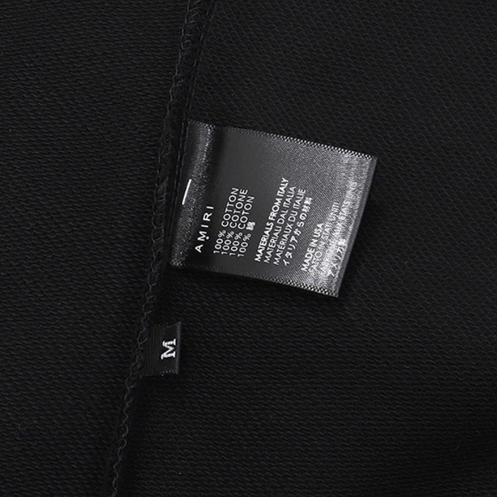 Amiri Bandana Luxus Hoodie – Stilvoller Streetwear Kapuzenpullover Schwarz Komfortabel Design