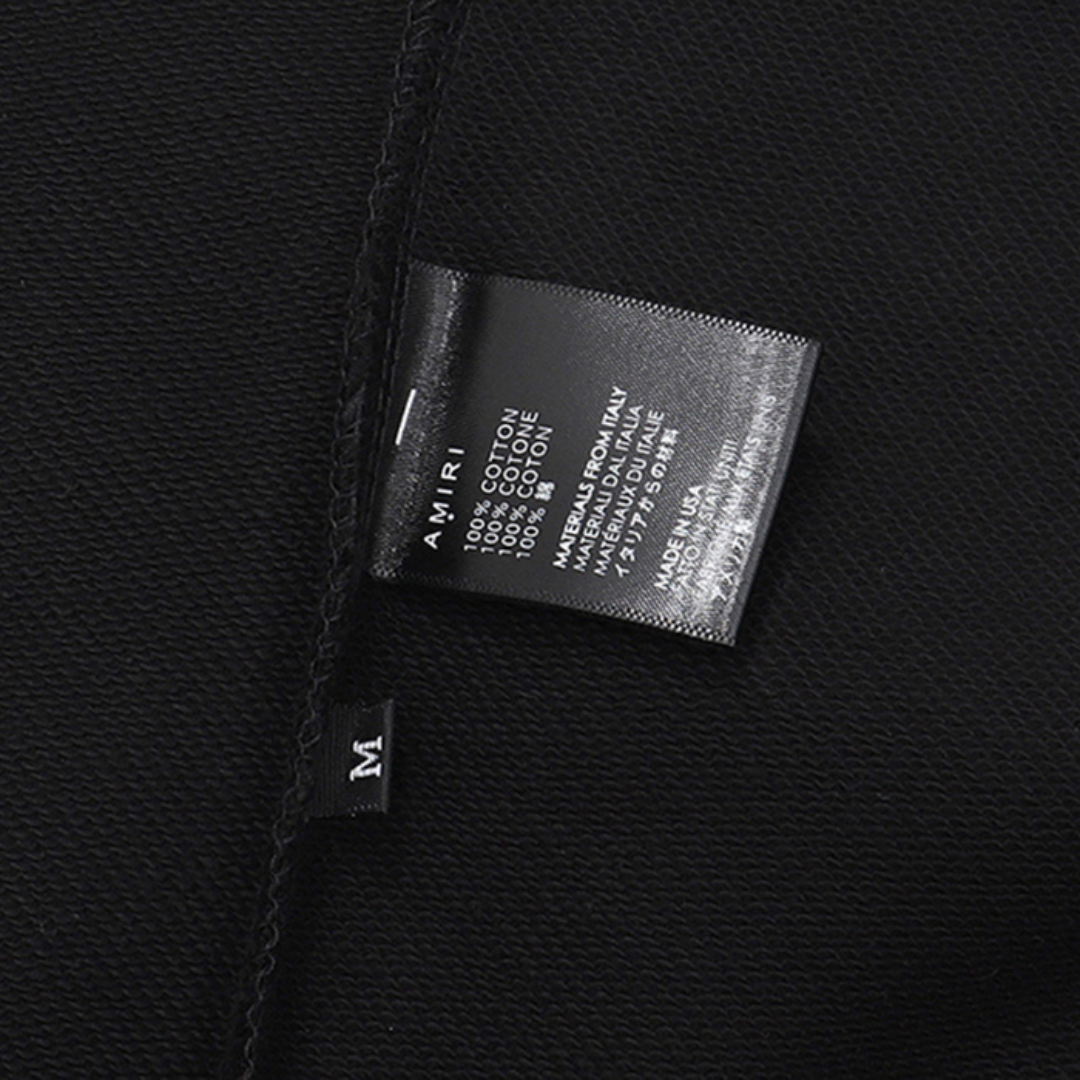 Amiri Bandana Luxus Hoodie – Stilvoller Streetwear Kapuzenpullover Schwarz Komfortabel Design
