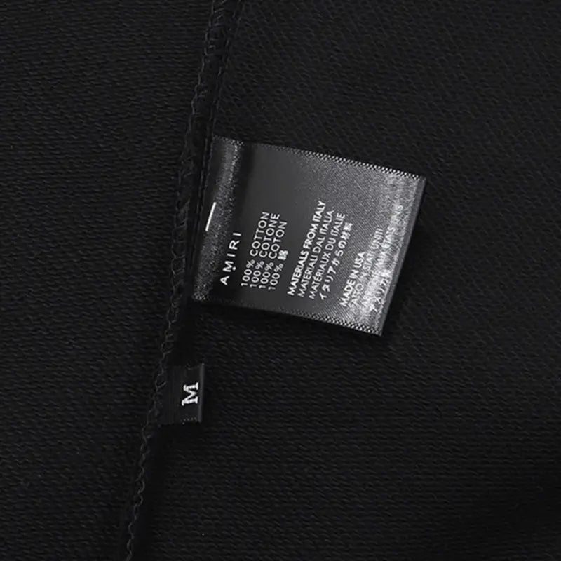 Amiri Logo Hoodie: Exklusiver Premium-Baumwoll-Kapuzenpullover für Lässigen Rock'n'Roll Style