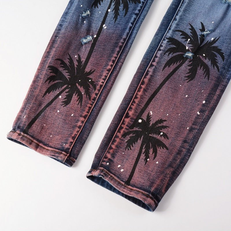 Amiri Palmblaue Luxus Designer Jeans Herren – Premium Denim, Beste Passform
