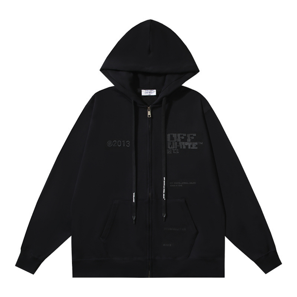 OFF-WHITE Exklusiver Monogramm Hoodie – Luxuriöser Streetwear Stil für Herren