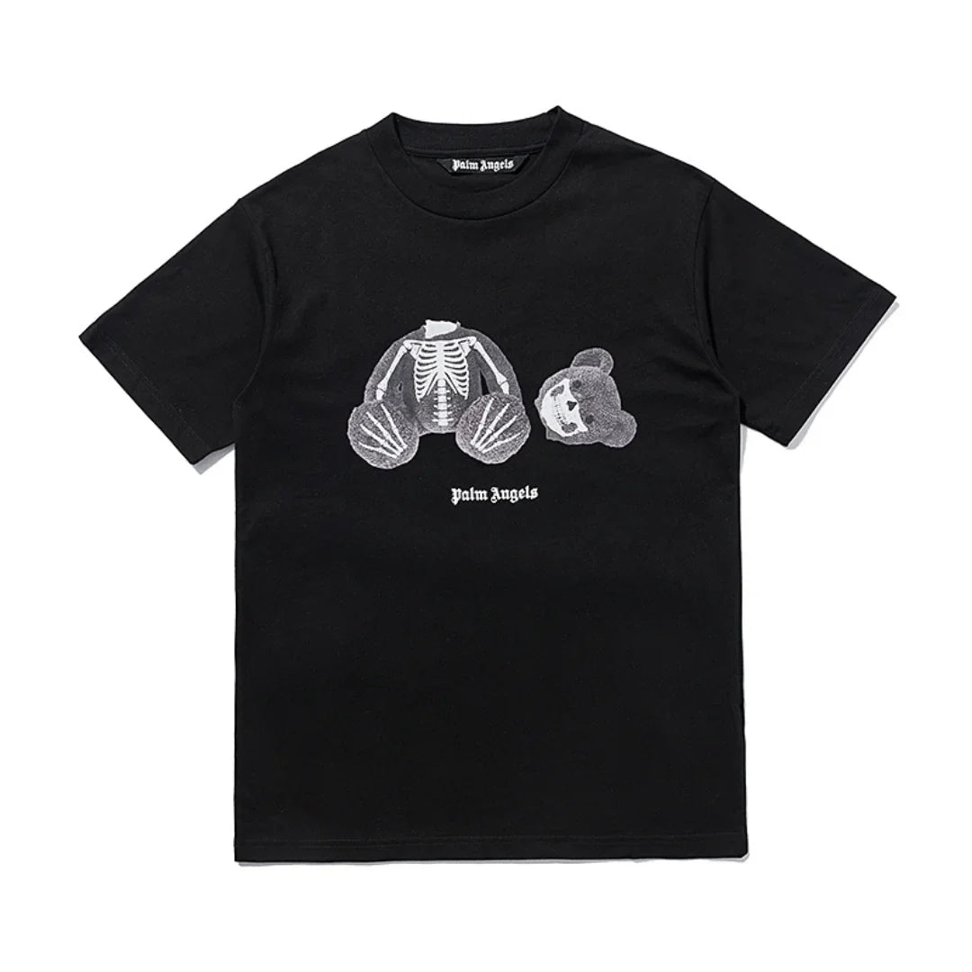Palm Angels Skeleton Bär T-Shirt: Luxuriöses Urban Design, Hochwertige Baumwolle, Unisex