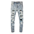 Amiri Schwarze Diamant Designer Jeans – Luxuriöser Slim Fit Stretch Denim