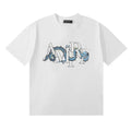 Amiri Drachen T-Shirt Herren Schwarz Baumwolle Luxus Streetwear Drachen Print