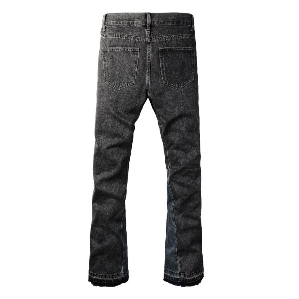 Amiri Ausgestellte Graue Jeans: Luxuriöser Denim für Stilbewusste