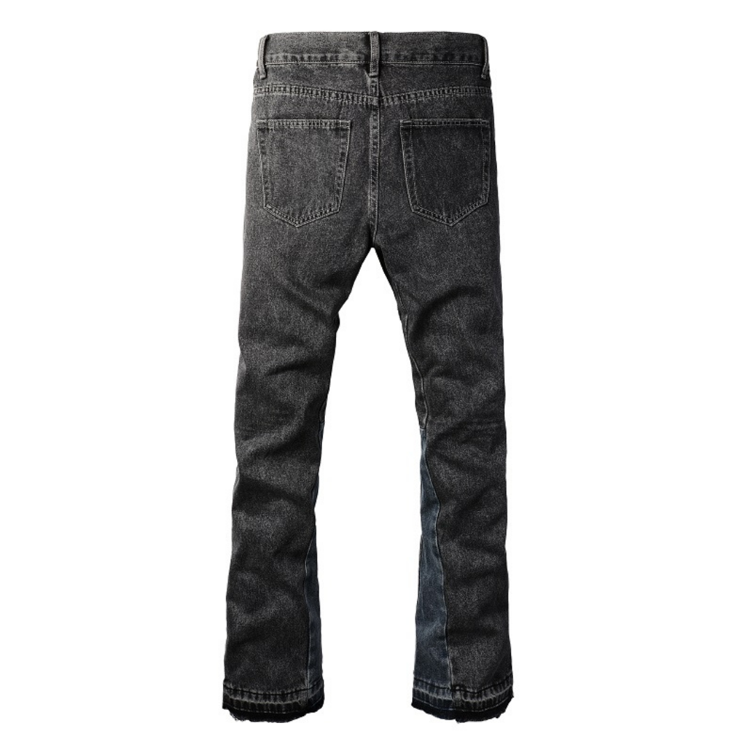 Amiri Ausgestellte Graue Jeans: Luxuriöser Denim für Stilbewusste