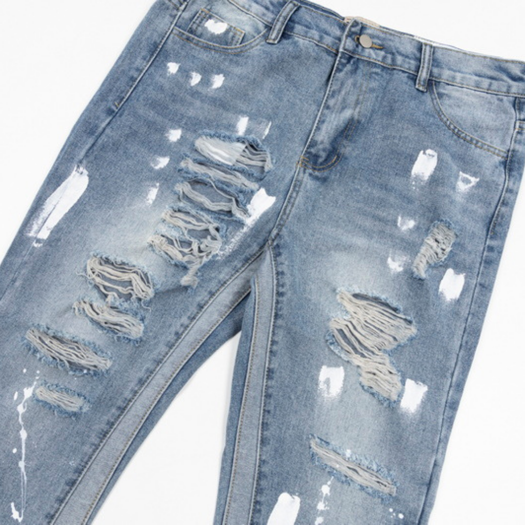 Gallery Dept. Handbemalte Denim-Jeans: Einzigartiger Streetwear-Look mit künstlerischem Flair