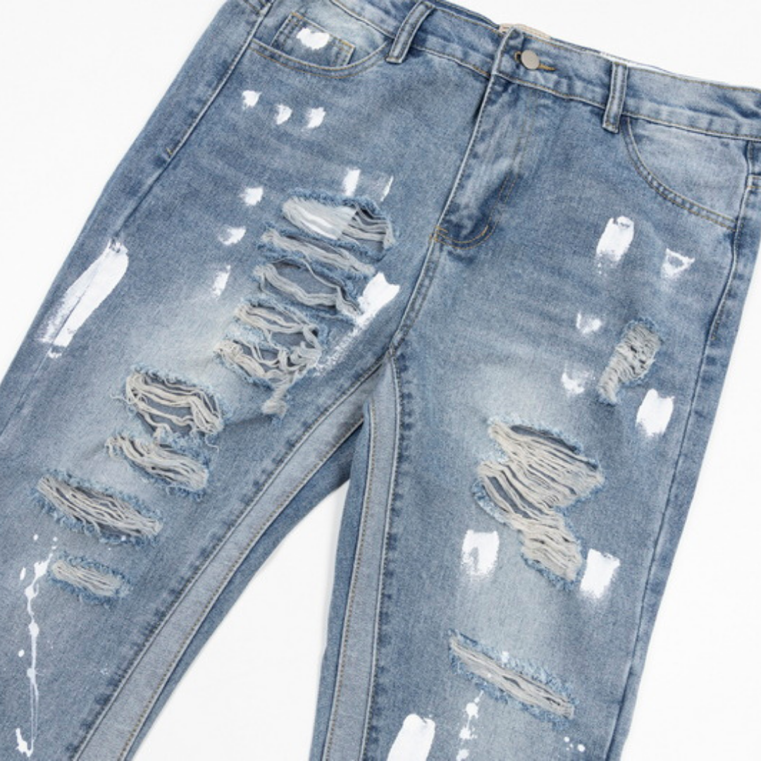 Gallery Dept. Handbemalte Denim-Jeans: Einzigartiger Streetwear-Look mit künstlerischem Flair
